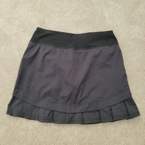 Ivviva Set The Pace Black Ruffle Tennis Skort Size 14
